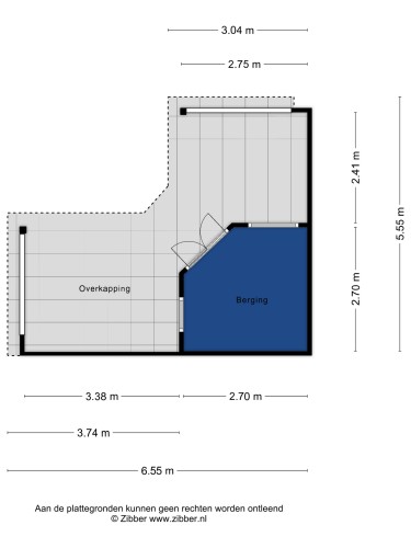 Plattegrond niet in brochure