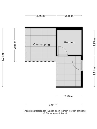 Plattegrond niet in brochure