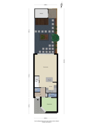 Plattegrond niet in brochure