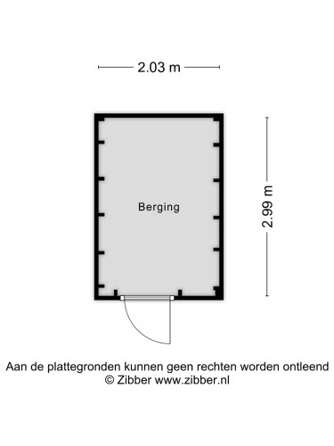 Plattegrond niet in brochure