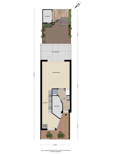 Plattegrond niet in brochure