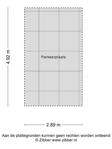 Plattegrond niet in brochure