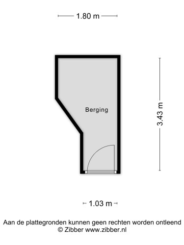 Plattegrond niet in brochure