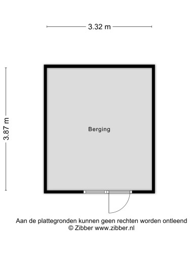Plattegrond niet in brochure