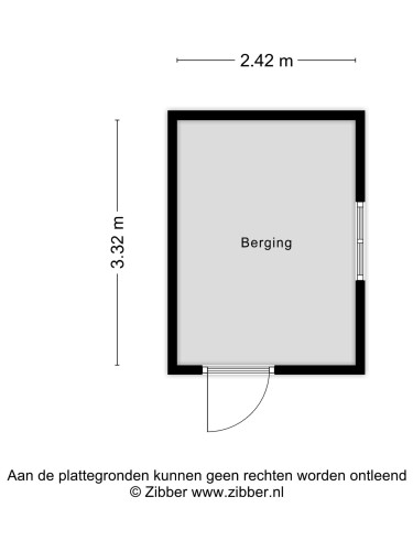 Plattegrond niet in brochure