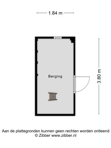 Plattegrond niet in brochure