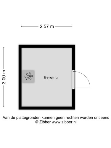 Plattegrond niet in brochure