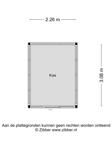 Plattegrond niet in brochure