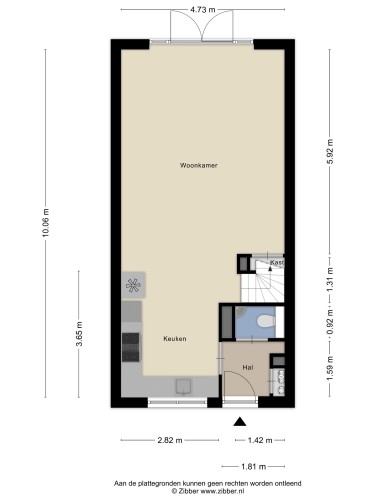 Plattegrond niet in brochure