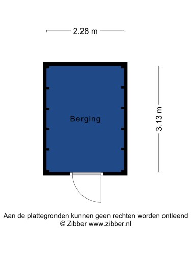 Plattegrond niet in brochure