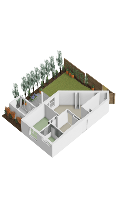 Plattegrond niet in brochure