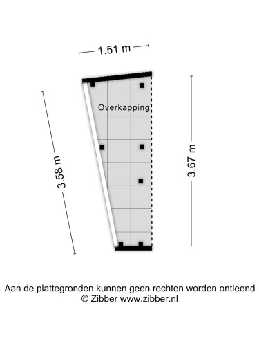 Plattegrond niet in brochure