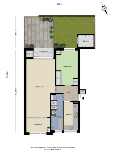 Plattegrond niet in brochure
