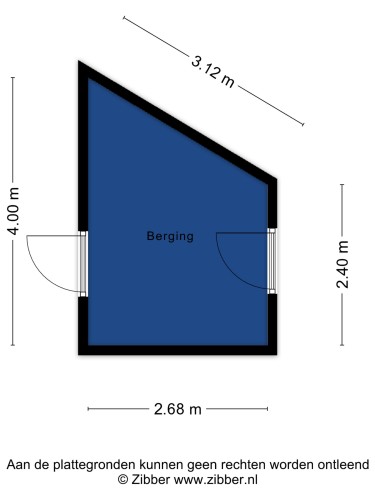 Plattegrond niet in brochure