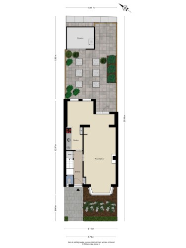 Plattegrond niet in brochure