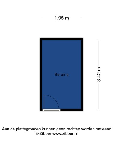 Plattegrond niet in brochure