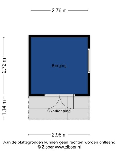 Plattegrond niet in brochure