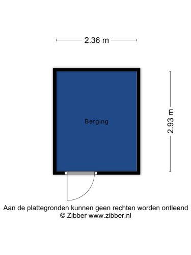 Plattegrond niet in brochure