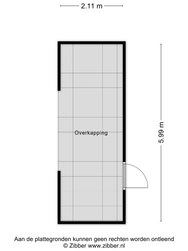 Plattegrond niet in brochure