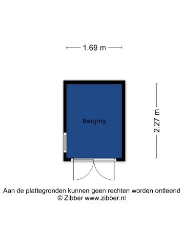 Plattegrond niet in brochure