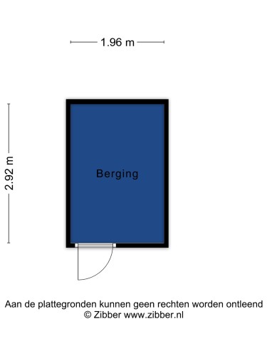 Plattegrond niet in brochure