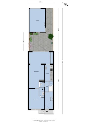 Plattegrond niet in brochure