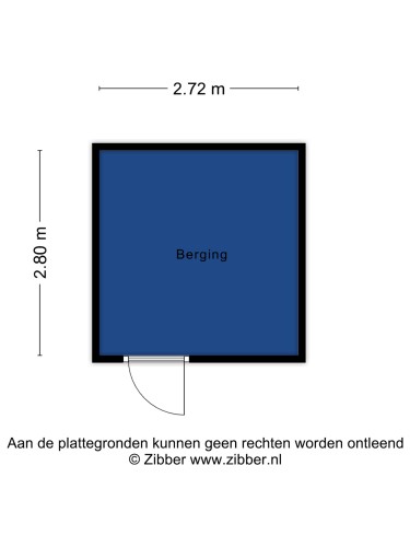 Plattegrond niet in brochure