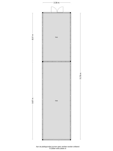 Plattegrond niet in brochure