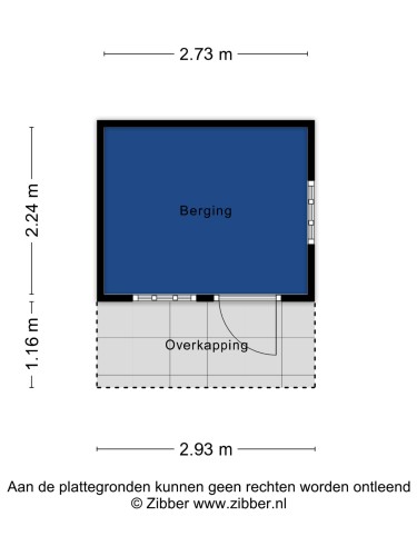 Plattegrond niet in brochure