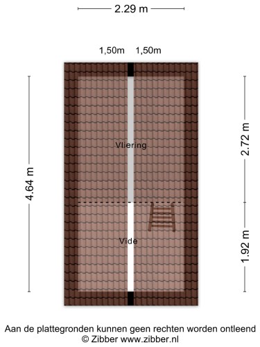 Plattegrond niet in brochure
