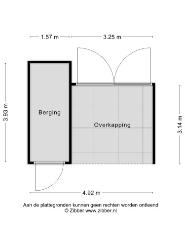 Plattegrond niet in brochure