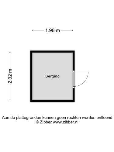 Plattegrond niet in brochure