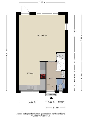 Plattegrond niet in brochure