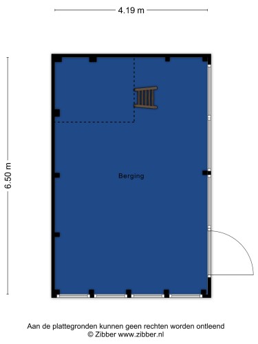 Plattegrond niet in brochure