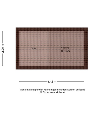 Plattegrond niet in brochure