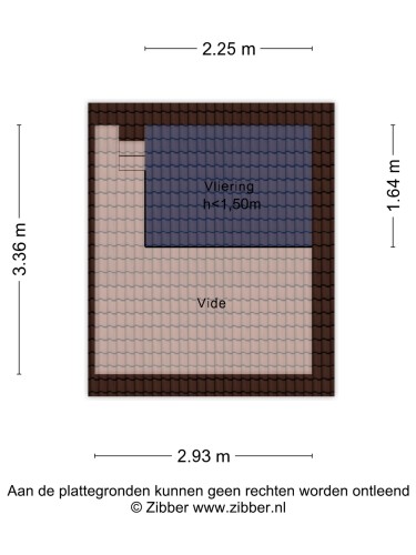 Plattegrond niet in brochure