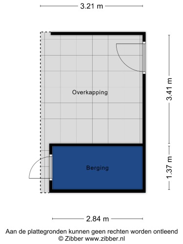 Plattegrond niet in brochure