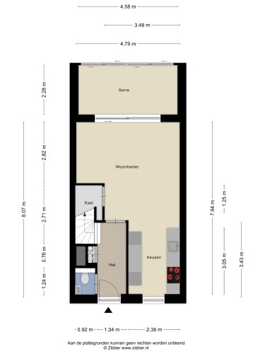 Plattegrond niet in brochure