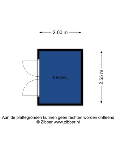 Plattegrond niet in brochure