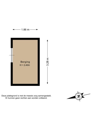 Plattegrond niet in brochure