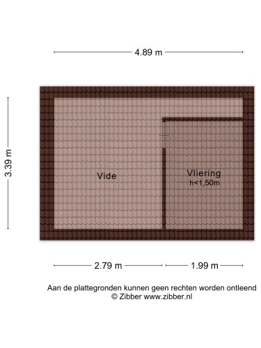 Plattegrond niet in brochure