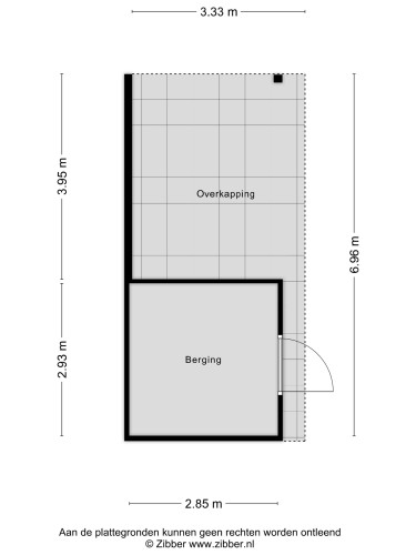 Plattegrond niet in brochure