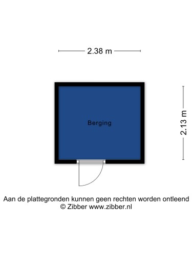 Plattegrond niet in brochure