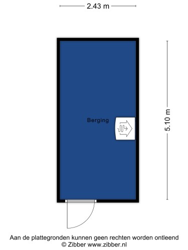 Plattegrond niet in brochure