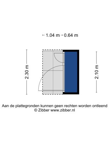 Plattegrond niet in brochure