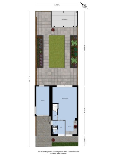 Plattegrond niet in brochure