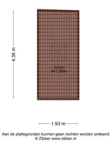 Plattegrond niet in brochure