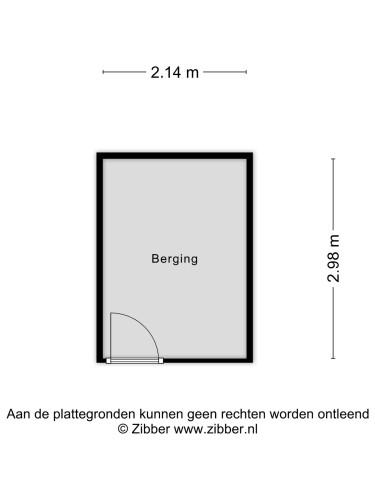 Plattegrond niet in brochure