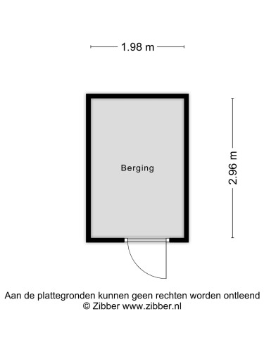 Plattegrond niet in brochure