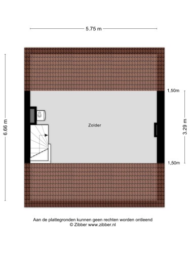 Plattegrond niet in brochure